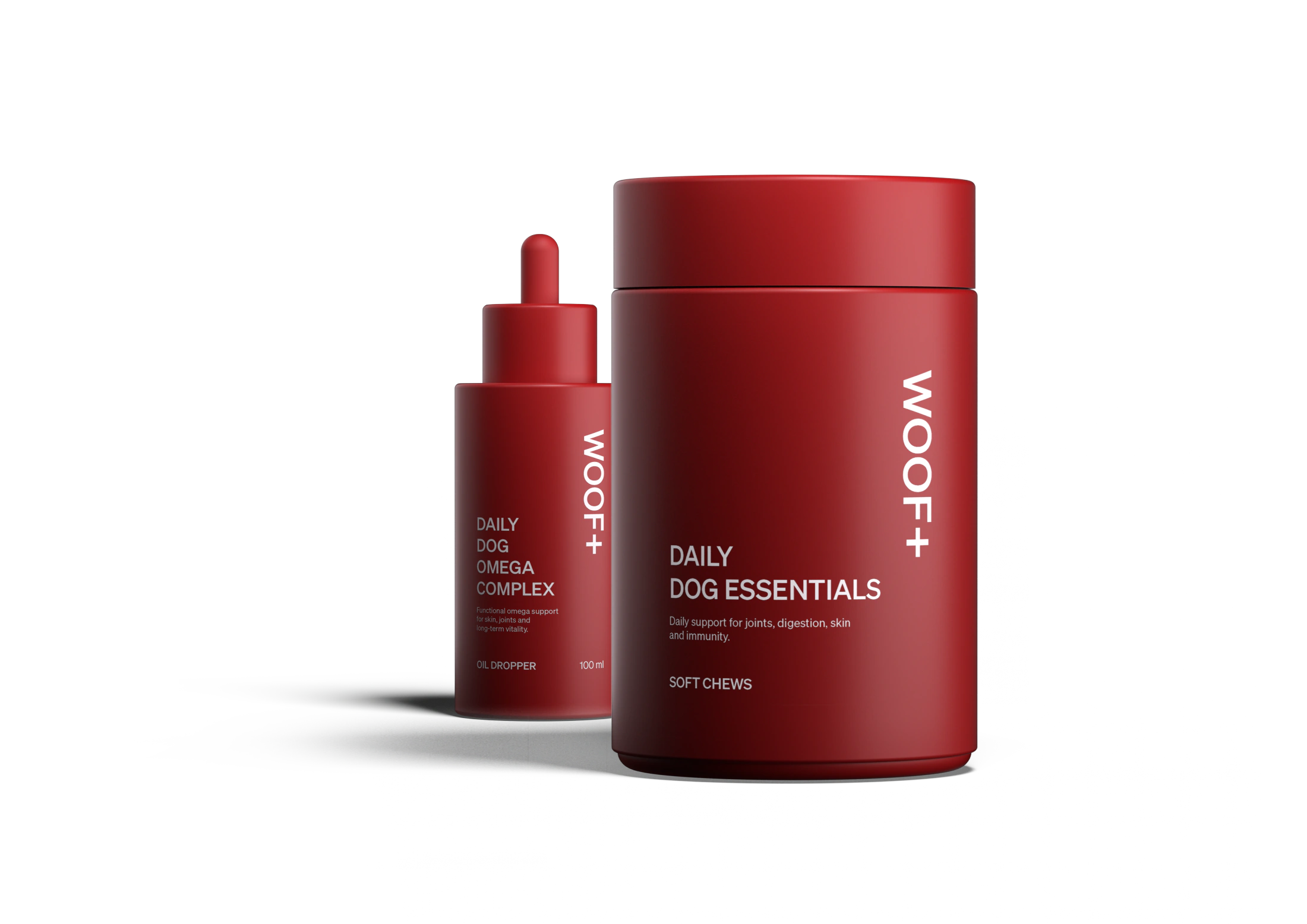 WOOF+ Daily Dog Essentials and Omega Complex